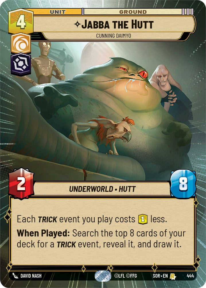 Jabba the Hutt - Cunning Daimyo (Hyperspace) (444) [Spark of Rebellion] | BD Cosmos