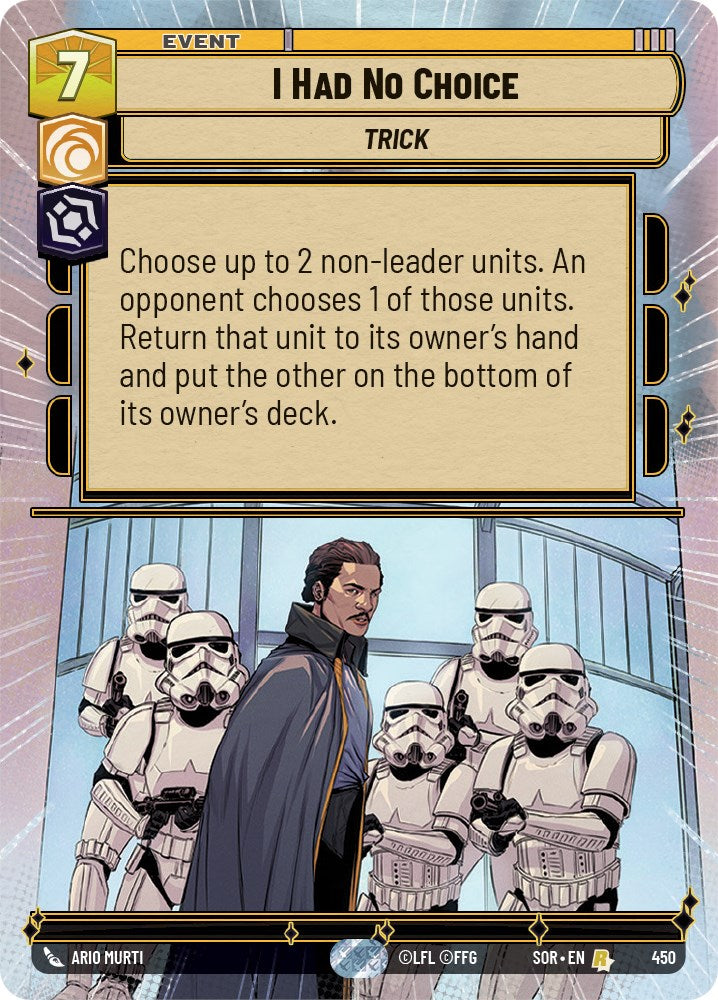 I Had No Choice (Hyperspace) (450) [Spark of Rebellion] | BD Cosmos