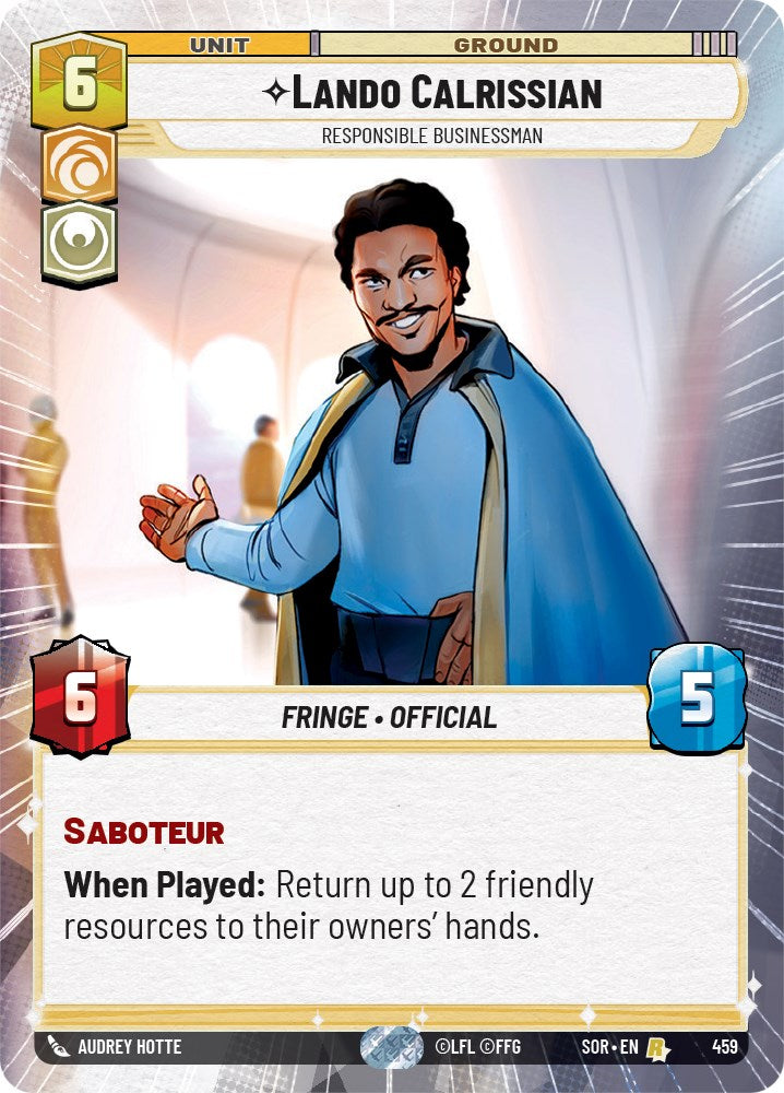 Lando Calrissian - Responsible Businessman (Hyperspace) (459) [Spark of Rebellion] | BD Cosmos