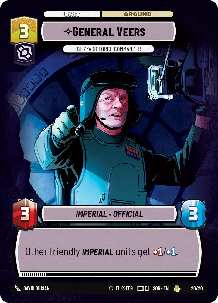 General Veers - Blizzard Force Commander (Weekly Play Promo) (20/20) [Spark of Rebellion Promos] | BD Cosmos
