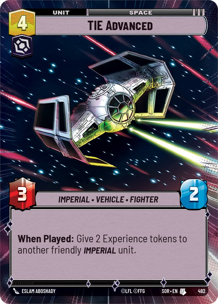 TIE Advanced (Hyperspace) (492) [Spark of Rebellion] | BD Cosmos