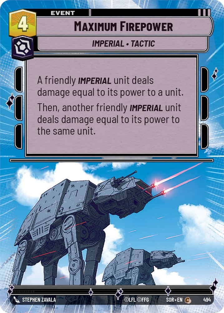 Maximum Firepower (Hyperspace) (494) [Spark of Rebellion] | BD Cosmos
