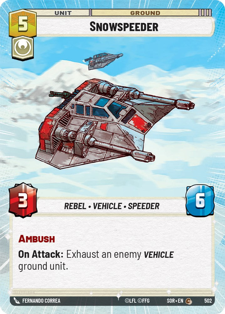 Snowspeeder (Hyperspace) (502) [Spark of Rebellion] | BD Cosmos