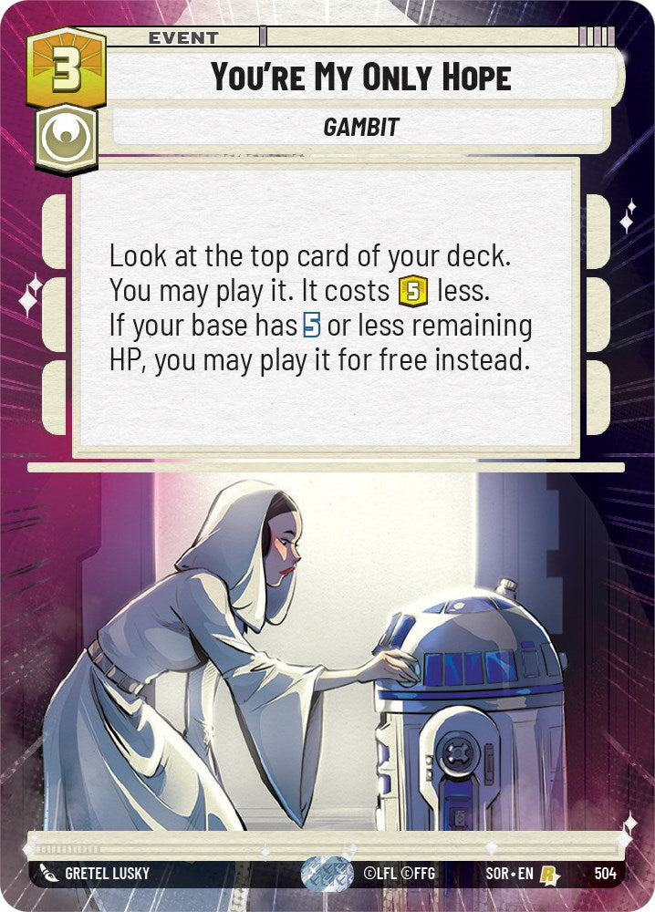 You're My Only Hope (Hyperspace) (504) [Spark of Rebellion] | BD Cosmos