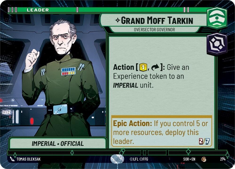 Grand Moff Tarkin - Oversector Governor (Hyperspace) (274) [Spark of Rebellion] | BD Cosmos