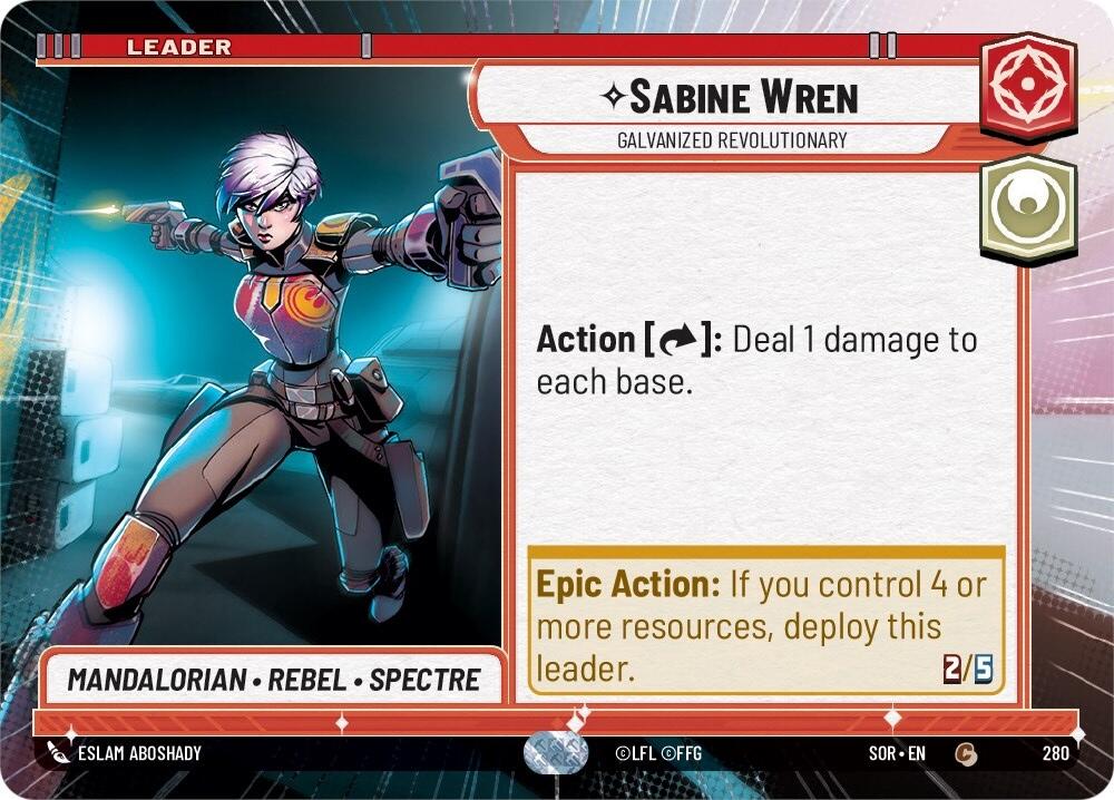 Sabine Wren - Galvanized Revolutionary (Hyperspace) (280) [Spark of Rebellion] | BD Cosmos