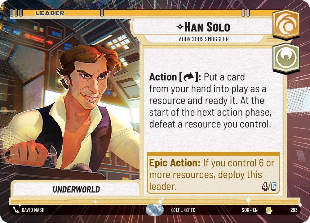Han Solo - Audacious Smuggler (Hyperspace) (283) [Spark of Rebellion] | BD Cosmos