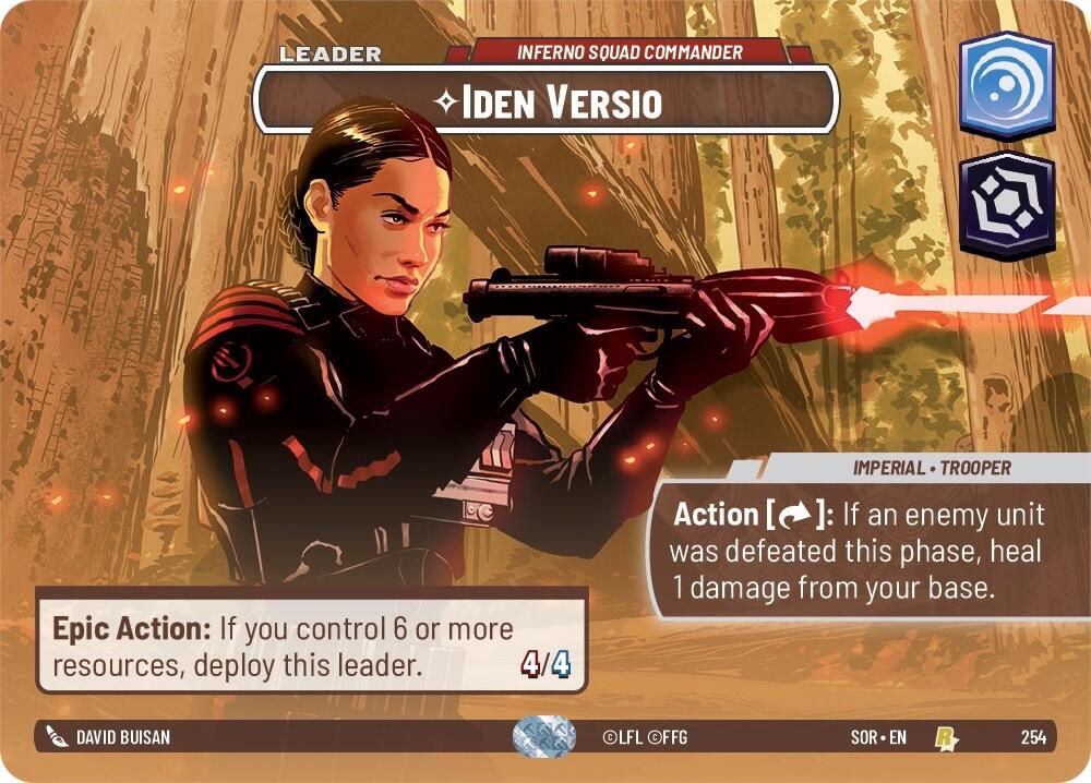 Iden Versio - Inferno Squad Commander (Showcase) (254) [Spark of Rebellion] | BD Cosmos