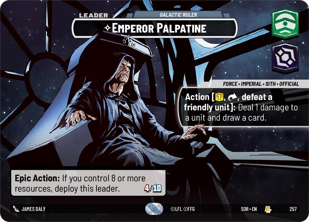 Emperor Palpatine - Galactic Ruler (Showcase) (257) [Spark of Rebellion] | BD Cosmos