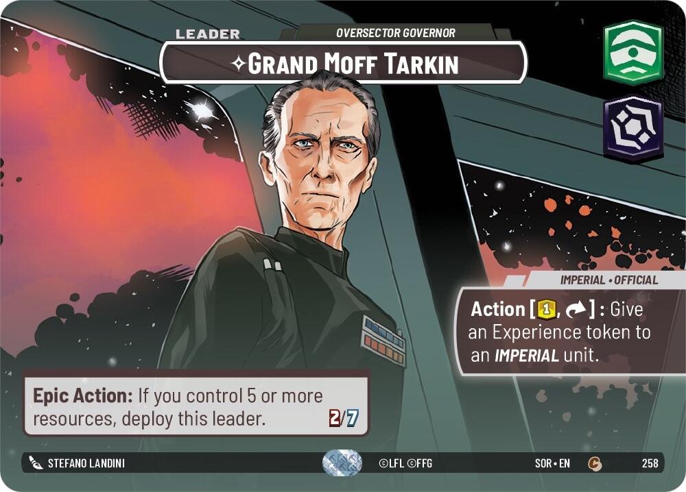 Grand Moff Tarkin - Oversector Governor (Showcase) (258) [Spark of Rebellion] | BD Cosmos