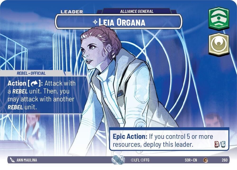 Leia Organa - Alliance General (Showcase) (260) [Spark of Rebellion] | BD Cosmos