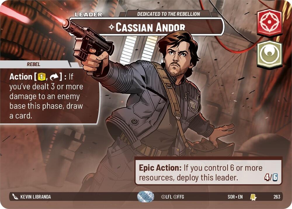 Cassian Andor - Dedicated to the Rebellion (Showcase) (263) [Spark of Rebellion] | BD Cosmos