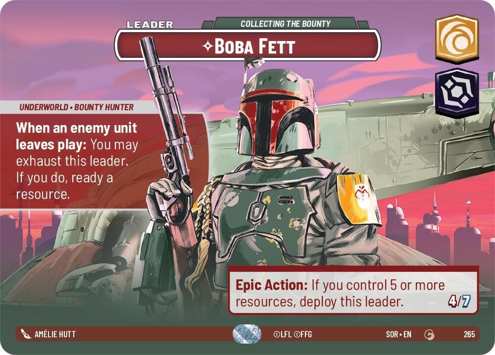 Boba Fett - Collecting the Bounty (Showcase) (265) [Spark of Rebellion] | BD Cosmos