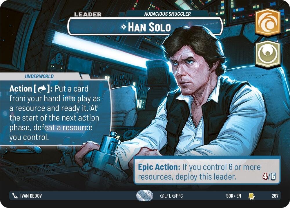 Han Solo - Audacious Smuggler (Showcase) (267) [Spark of Rebellion] | BD Cosmos