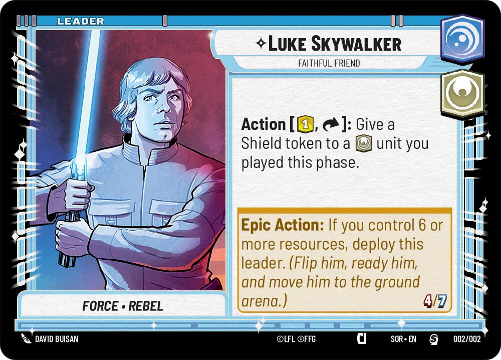 Luke Skywalker - Faithful Friend (Prerelease Promo) (002/002) [Spark of Rebellion Promos] | BD Cosmos