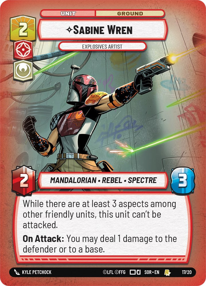 Sabine Wren - Explosives Artist (Weekly Play Promo) (17/20) [Spark of Rebellion Promos] | BD Cosmos