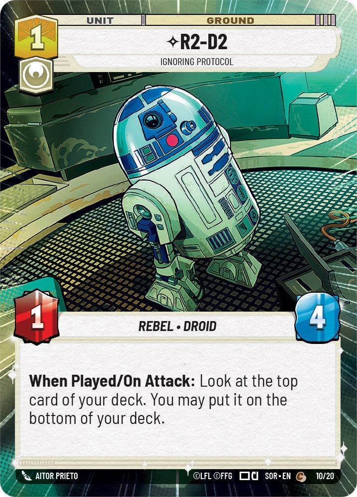 R2-D2 - Ignoring Protocol (Hyperspace) (Weekly Play Promo) (10/20) [Spark of Rebellion Promos] | BD Cosmos