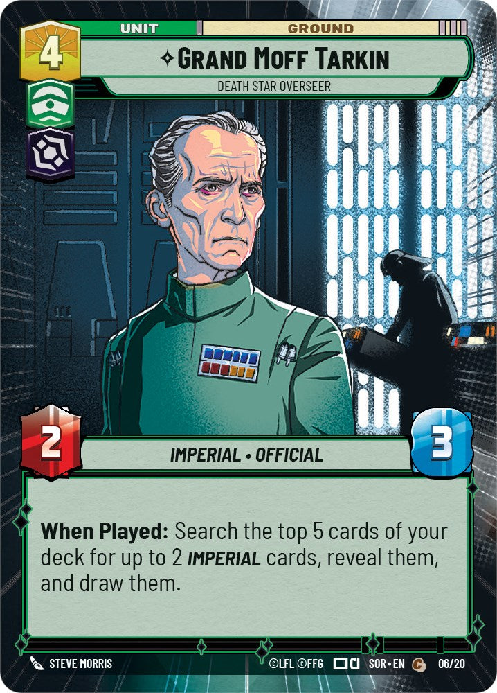 Grand Moff Tarkin - Death Star Overseer (Hyperspace) (Weekly Play Promo) (6/20) [Spark of Rebellion Promos] | BD Cosmos