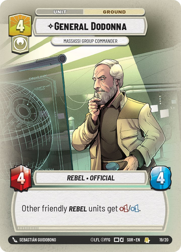 General Dodonna - Massassi Group Commander (Weekly Play Promo) (19/20) [Spark of Rebellion Promos] | BD Cosmos