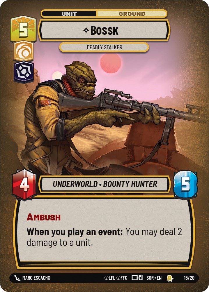 Bossk - Deadly Stalker (Weekly Play Promo) (15/20) [Spark of Rebellion Promos] | BD Cosmos