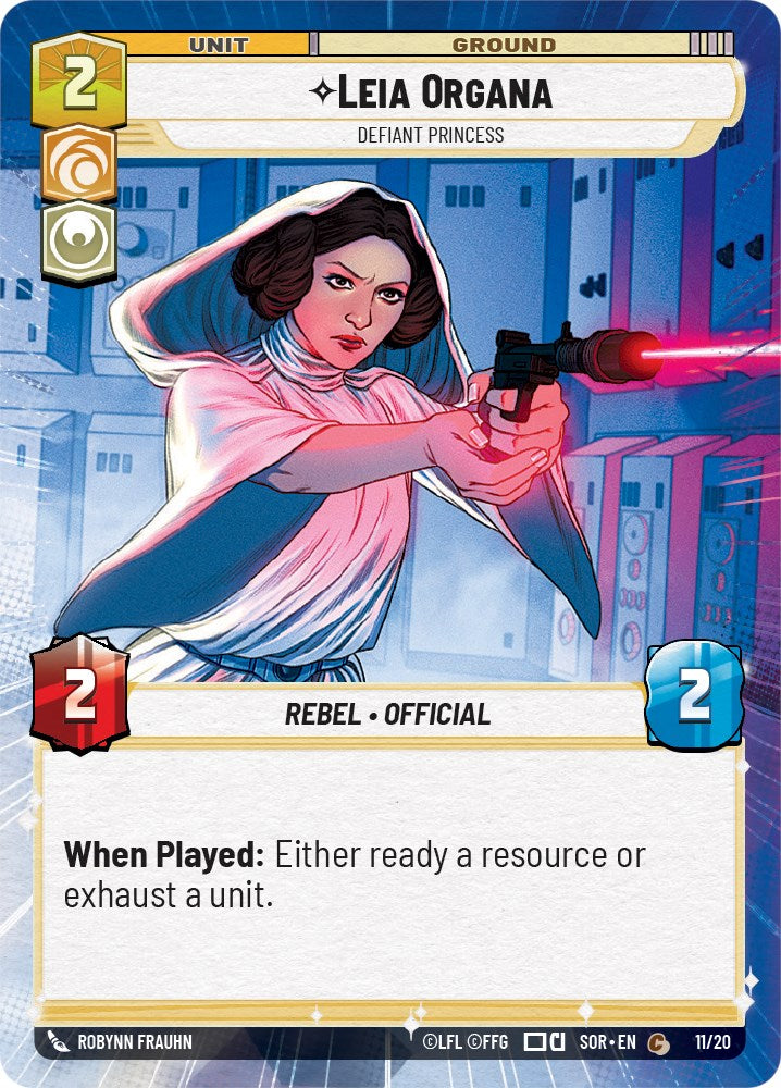 Leia Organa - Defiant Princess (Weekly Play Promo) (11/20) [Spark of Rebellion Promos] | BD Cosmos