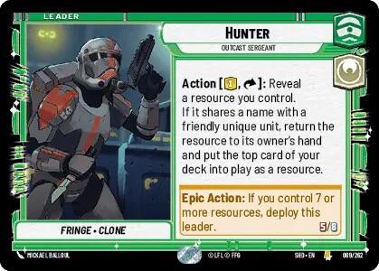 Hunter - Outcast Sergeant (009/262) [Shadows of the Galaxy] | BD Cosmos