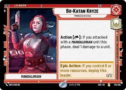 Bo-Katan Kryze - Princess in Exile (012/262) [Shadows of the Galaxy] | BD Cosmos