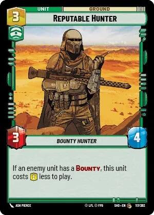 Reputable Hunter (117/262) [Shadows of the Galaxy] | BD Cosmos