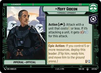 Moff Gideon - Formidable Commander (007/262) [Shadows of the Galaxy] | BD Cosmos
