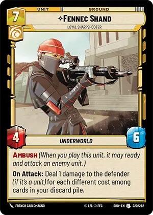 Fennec Shand - Loyal Sharpshooter (220/262) [Shadows of the Galaxy] | BD Cosmos