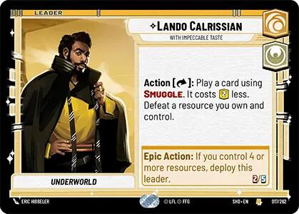 Lando Calrissian - With Impeccable Taste (017/262) [Shadows of the Galaxy] | BD Cosmos