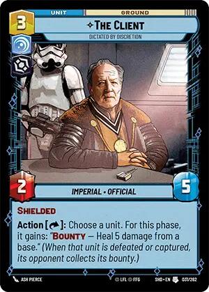 The Client - Dictated by Discretion (031/262) [Shadows of the Galaxy] | BD Cosmos