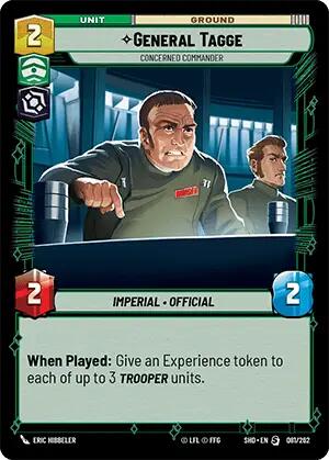 General Tagge - Concerned Commander (081/262) [Shadows of the Galaxy] | BD Cosmos