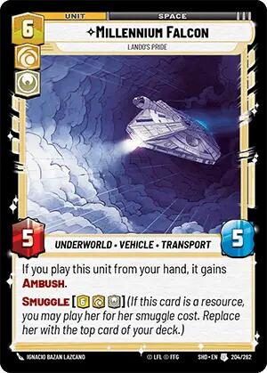 Millennium Falcon - Lando's Pride (204/262) [Shadows of the Galaxy] | BD Cosmos