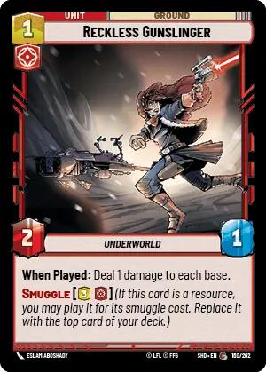 Reckless Gunslinger (160/262) [Shadows of the Galaxy] | BD Cosmos
