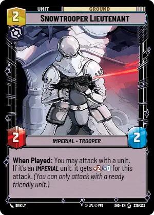 Snowtrooper Lieutenant (236/262) [Shadows of the Galaxy] | BD Cosmos