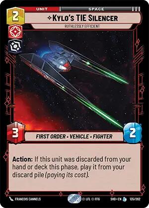 Kylo's TIE Silencer - Ruthlessly Efficient (135/262) [Shadows of the Galaxy] | BD Cosmos