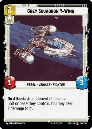 Grey Squadron Y-Wing (246/262) [Shadows of the Galaxy] | BD Cosmos
