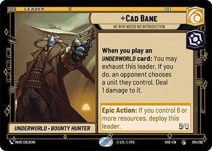 Cad Bane - He Who Needs No Introduction (014/262) [Shadows of the Galaxy] | BD Cosmos