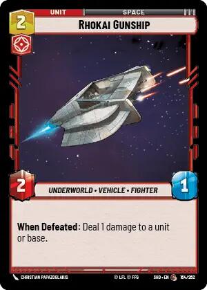 Rhokai Gunship (164/262) [Shadows of the Galaxy] | BD Cosmos