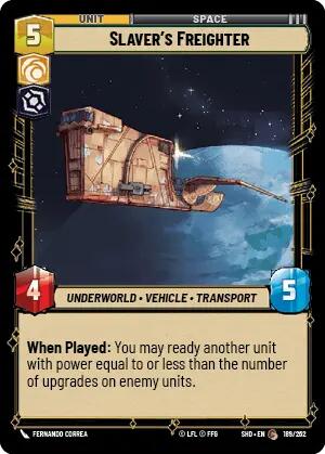 Slaver's Freighter (189/262) [Shadows of the Galaxy] | BD Cosmos