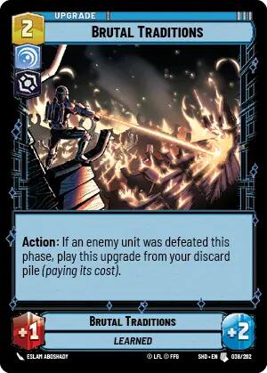Brutal Traditions (038/262) [Shadows of the Galaxy] | BD Cosmos