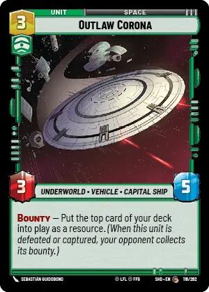 Outlaw Corona (116/262) [Shadows of the Galaxy] | BD Cosmos