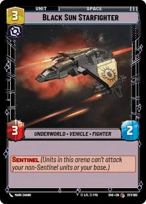 Black Sun Starfighter (237/262) [Shadows of the Galaxy] | BD Cosmos