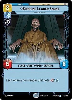 Supreme Leader Snoke - Shadow Ruler (037/262) [Shadows of the Galaxy] | BD Cosmos