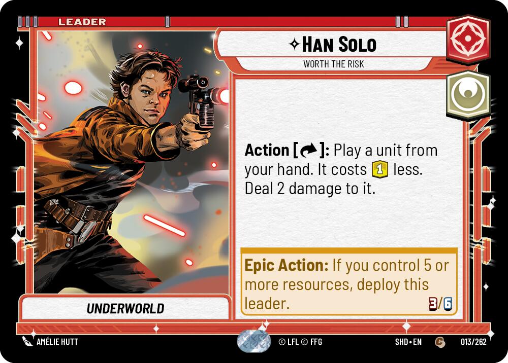 Han Solo - Worth the Risk (013/262) [Shadows of the Galaxy] | BD Cosmos