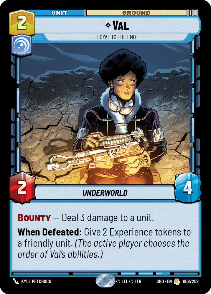 Val - Loyal to the End (058/262) [Shadows of the Galaxy] | BD Cosmos