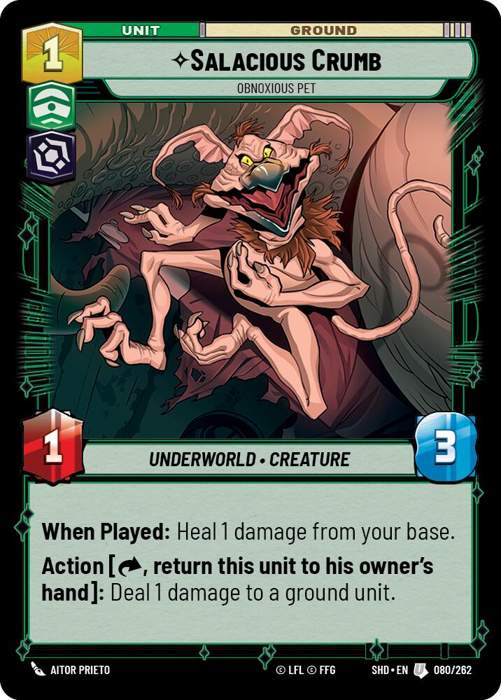 Salacious Crumb - Obnoxious Pet (080/262) [Shadows of the Galaxy] | BD Cosmos
