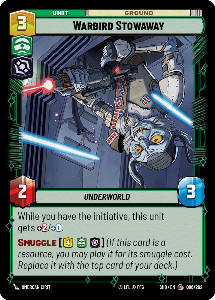 Warbird Stowaway (086/262) [Shadows of the Galaxy] | BD Cosmos
