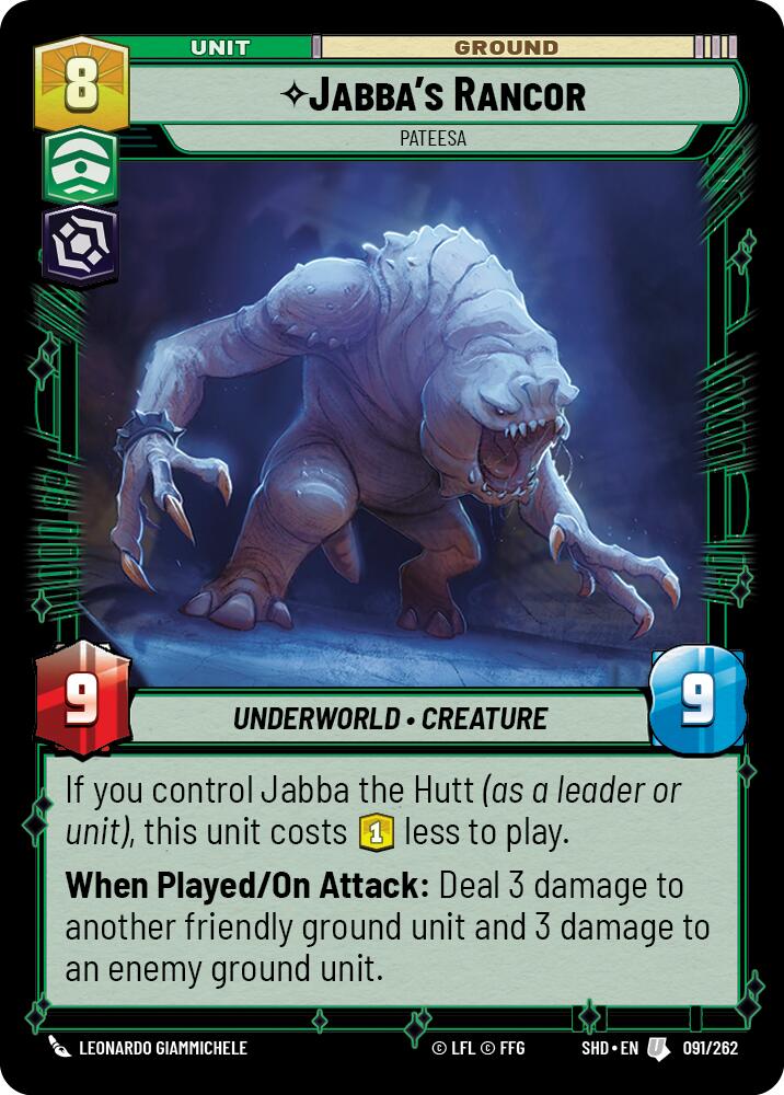 Jabba's Rancor - Pateesa (091/262) [Shadows of the Galaxy] | BD Cosmos